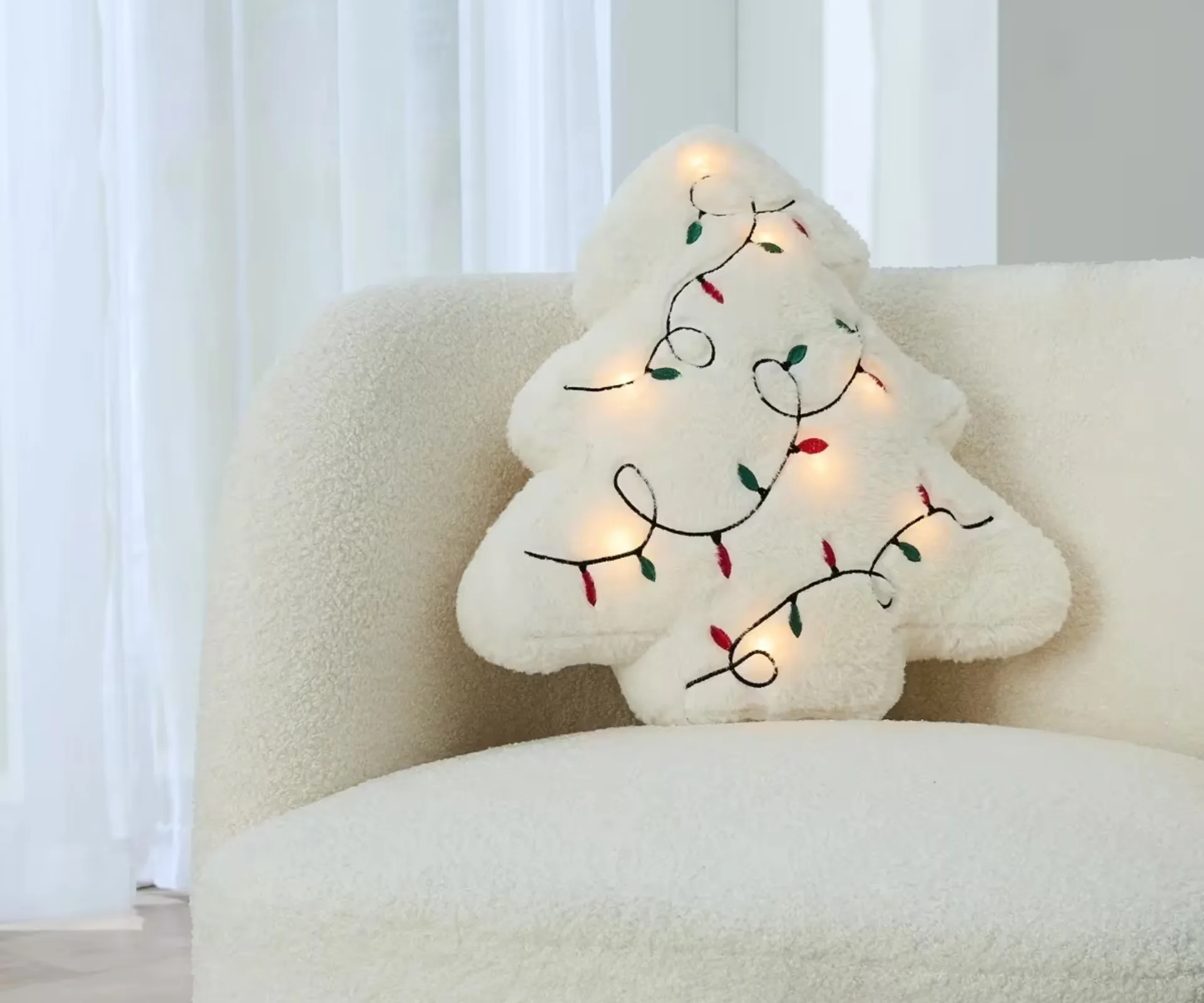 kmart christmas pillow light up tree