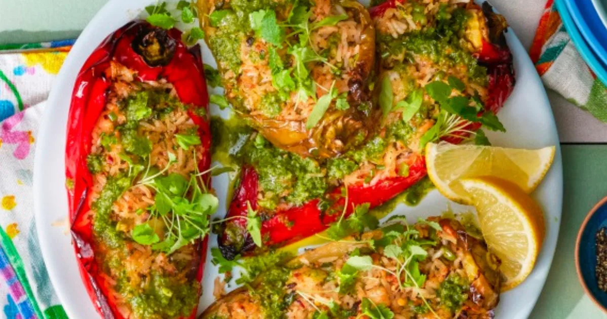 Stuffed chili peppers made in the air fryer - Better Homes & Gardens Australia