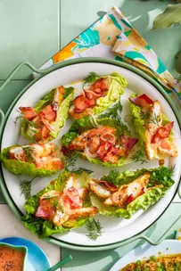 chicken lettuce cups with bacon made in air fryer