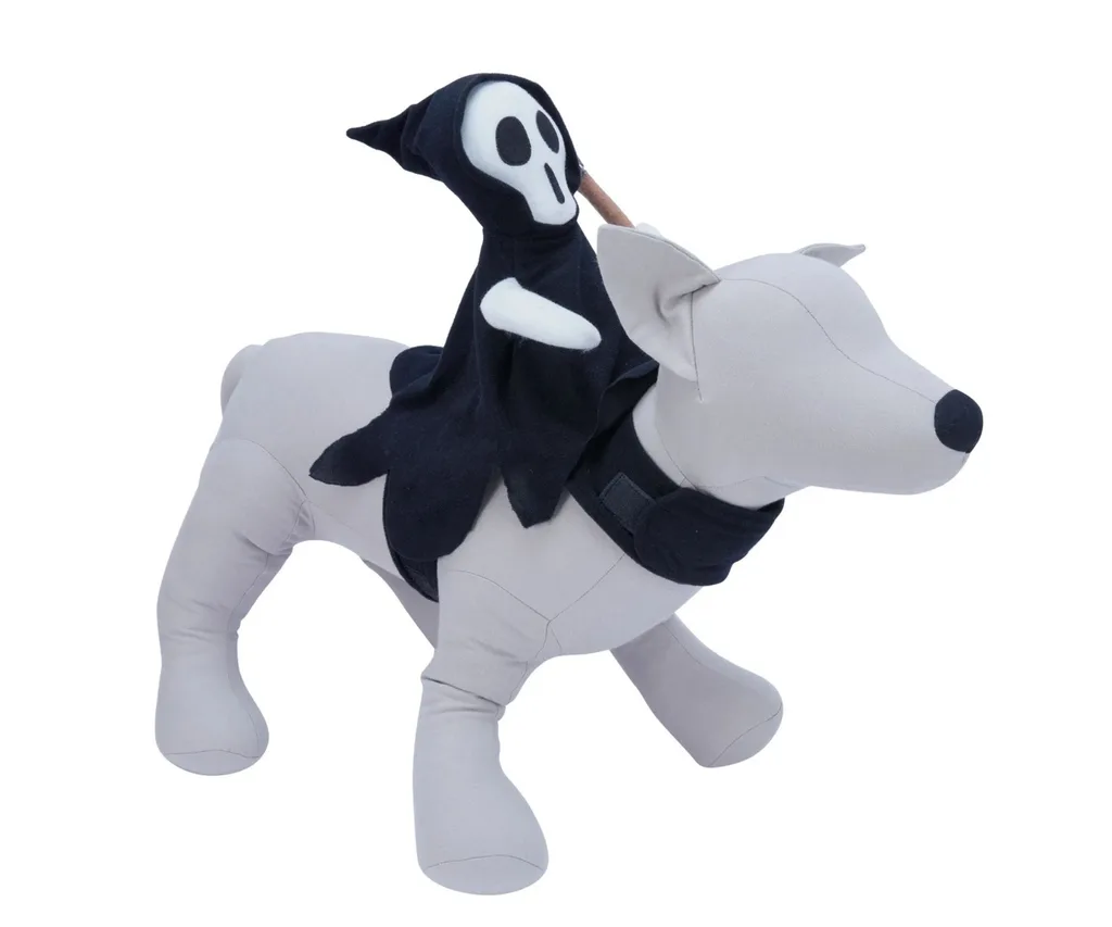 pet costume halloween grim reaper ride-on