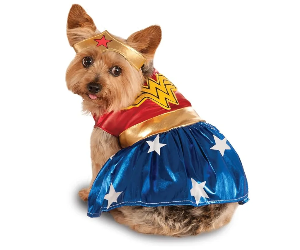 wonder woman pet costume for halloween