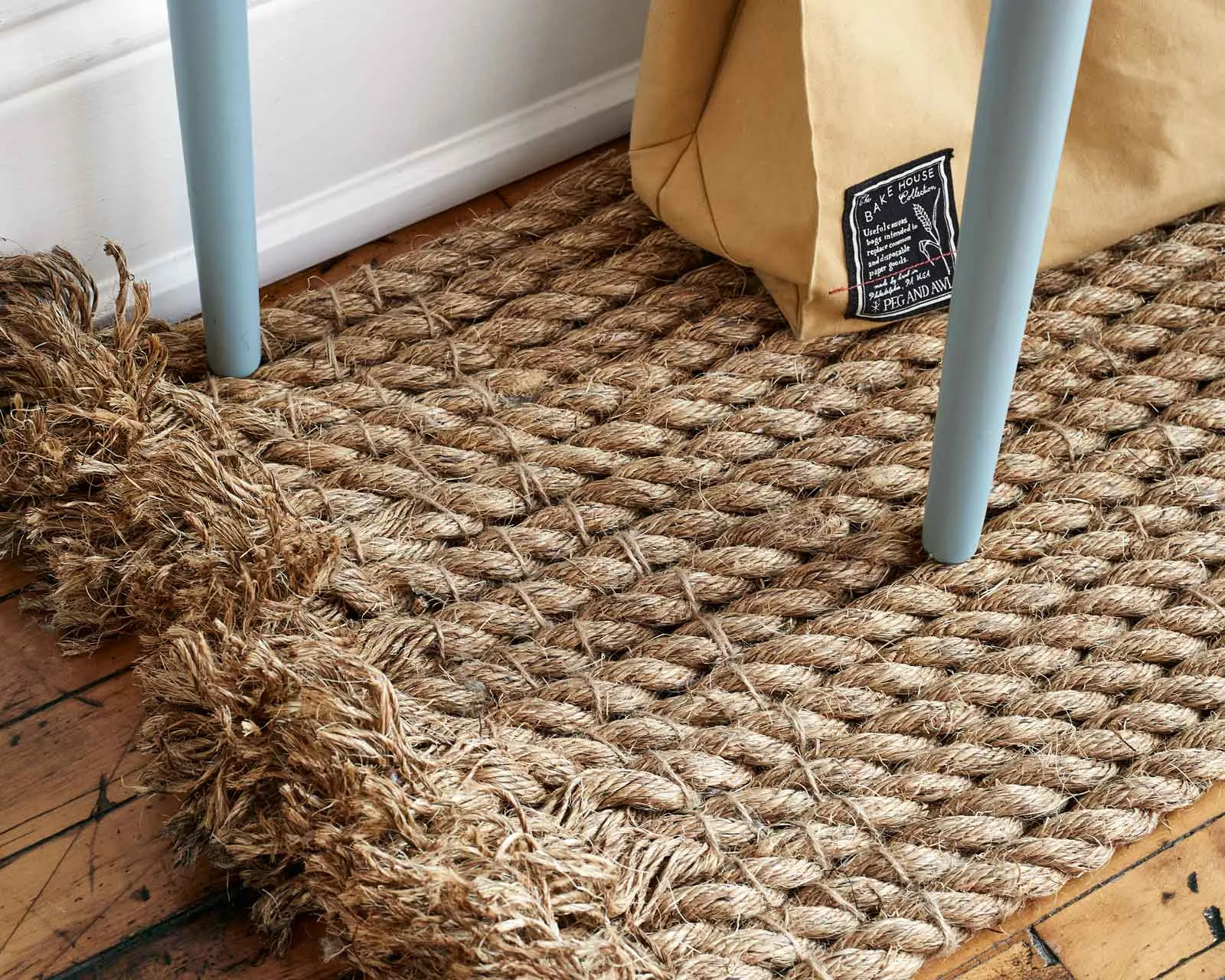 rope woven mat