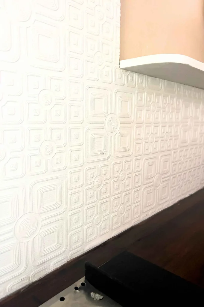 papel de parede pintável branco