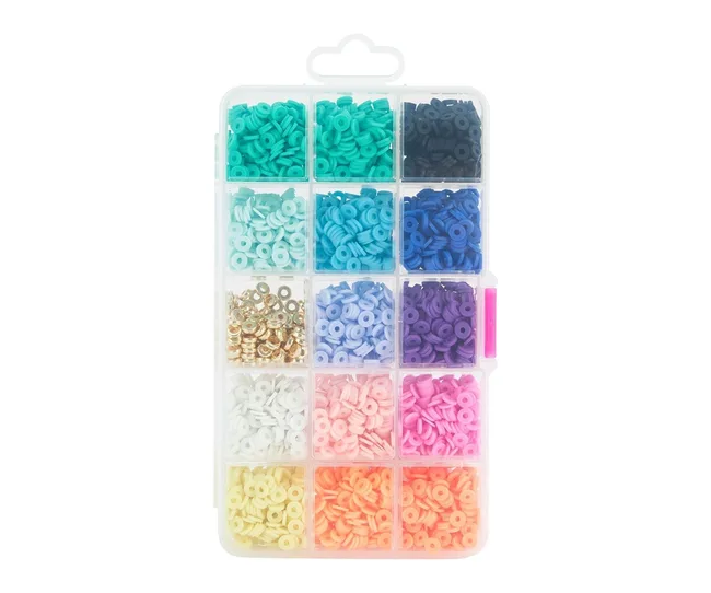 clay beads multi-coloured