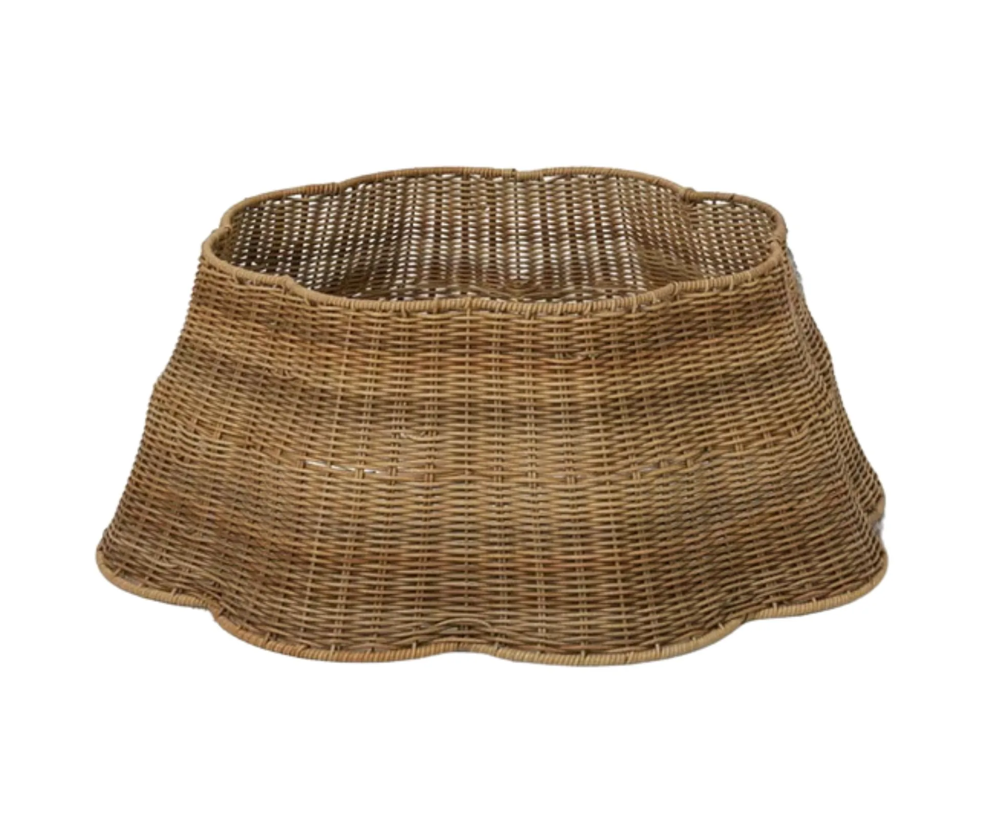 Adairs Natural Scalloped Christmas Tree Skirt