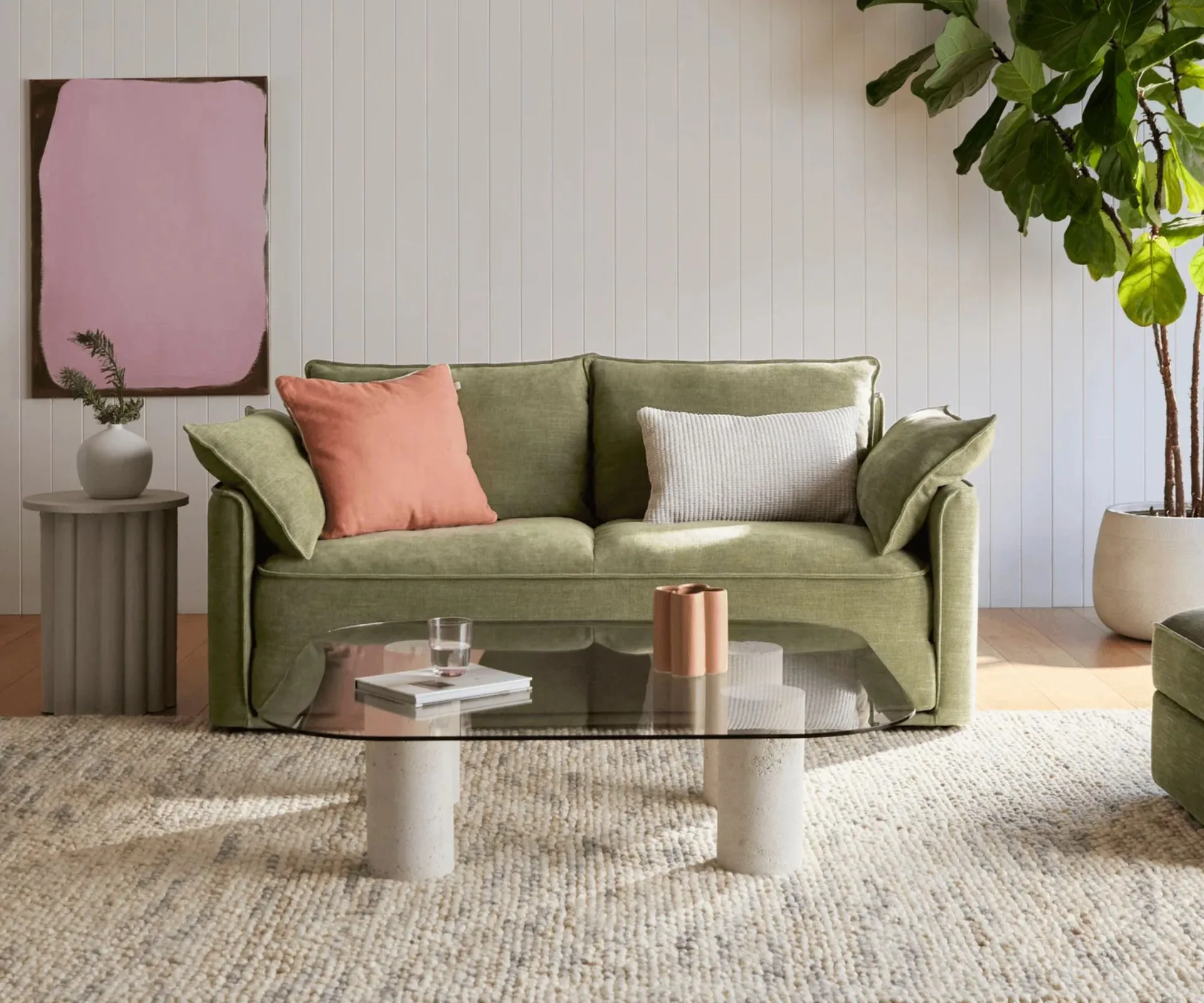 Koala Sofa Bed in Olive Butter colour