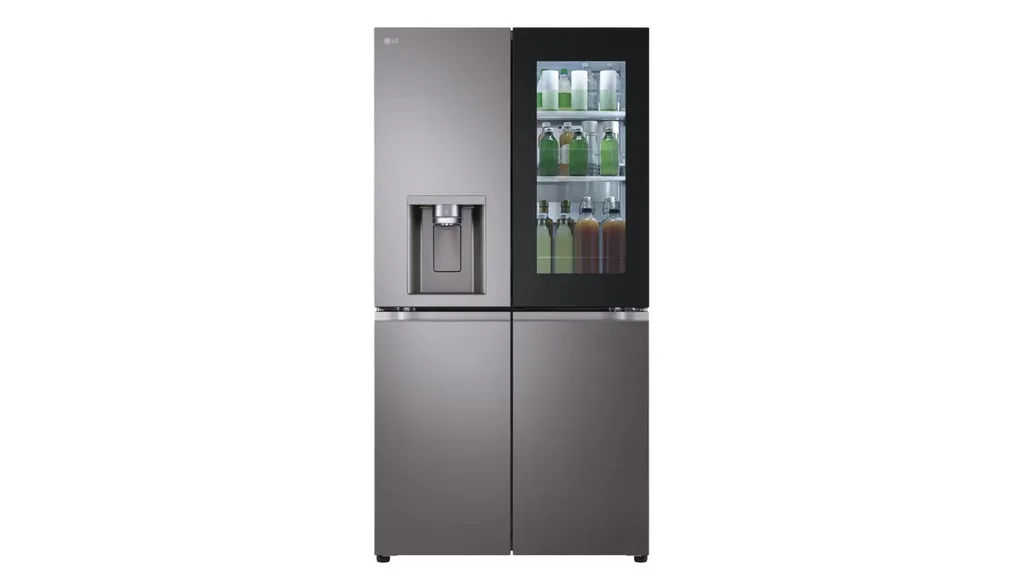 The LG 642L French Door Fridge with InstaView in Black Stainless Finish (GF-V700BSLC).