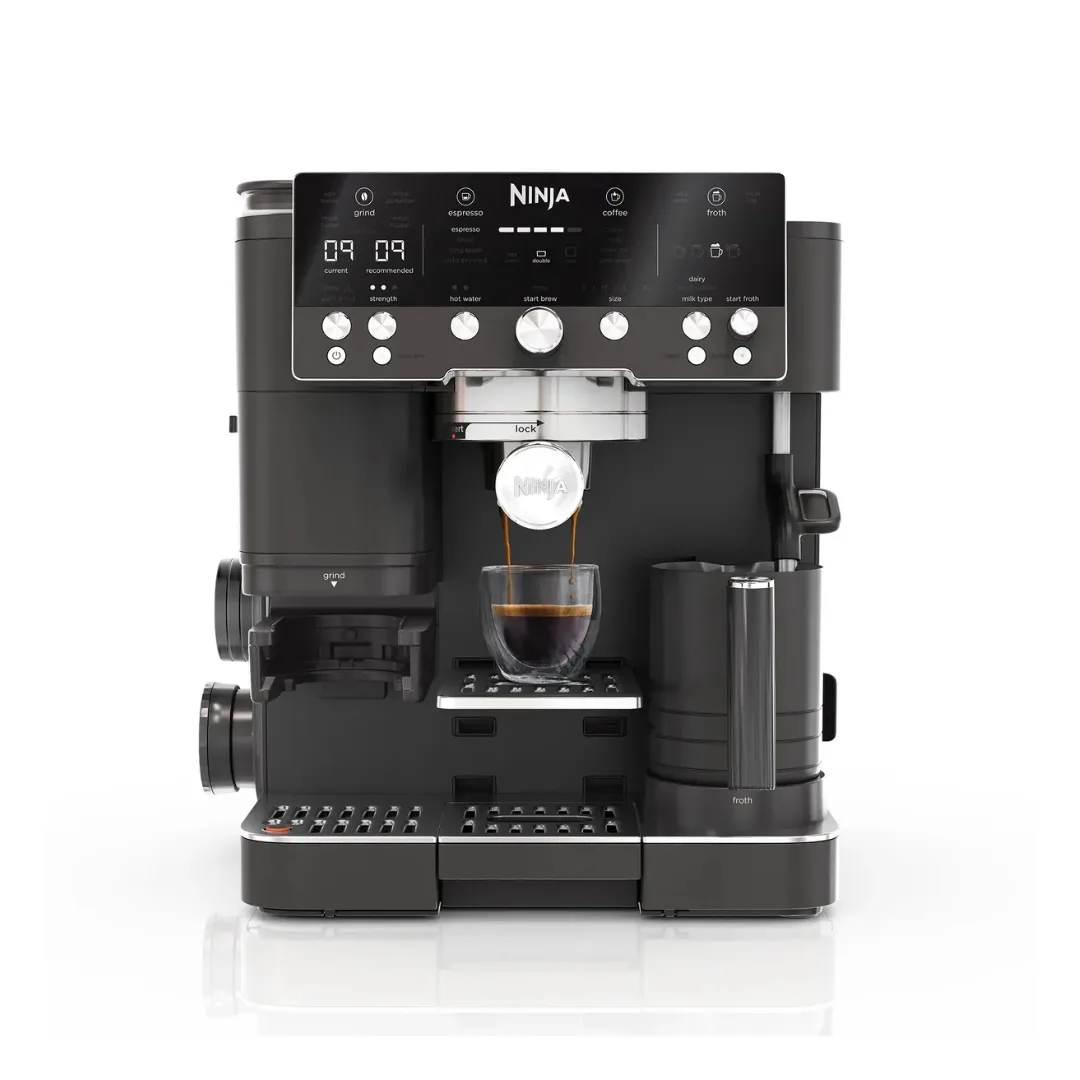Product image of the Ninja Luxe Cafe Premiere Espresso Machine, now on sale at Ninja as part of their Black Friday coffee machine sales