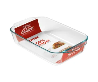 Pyrex deep glass baking dish, Big W