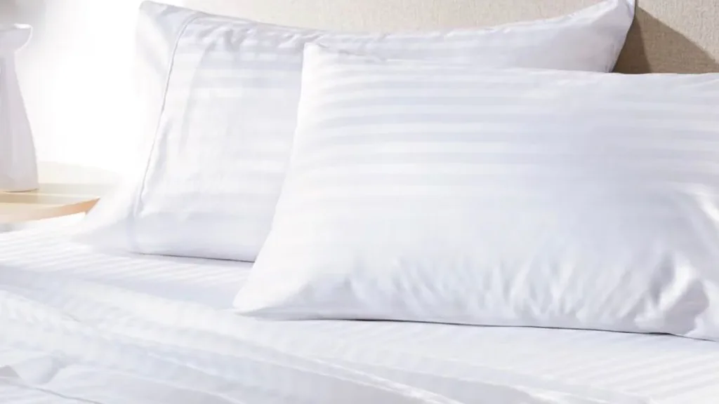 Sheridan Gable 400tc Sheet Set in white.
