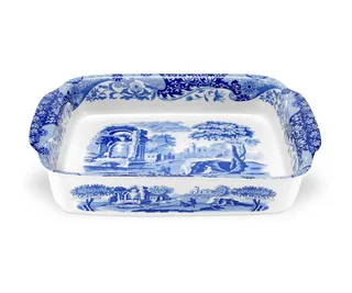 Spode blue Italian rectangular dish, David Jones