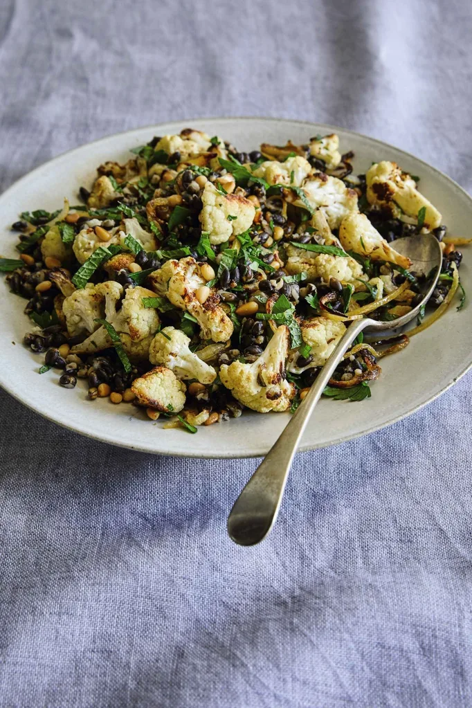Stephanie Alexander cauliflower black barley and preserved lemon salad