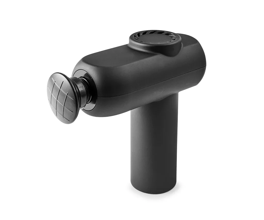 mini massage gun in black