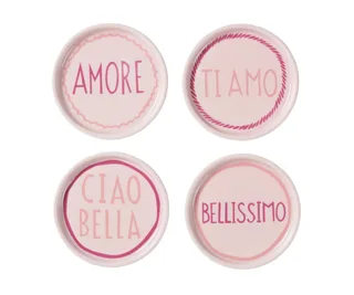 Pink Italian coasters, In The Roundhouse