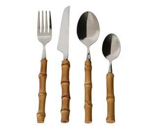 Saigon bamboo handle cutlery set, Living Styles