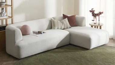 Gala 4-seater boucle sofa with chaise