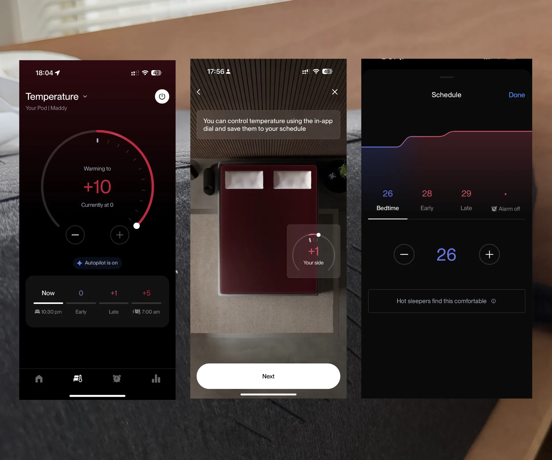 eight sleep temperature controls