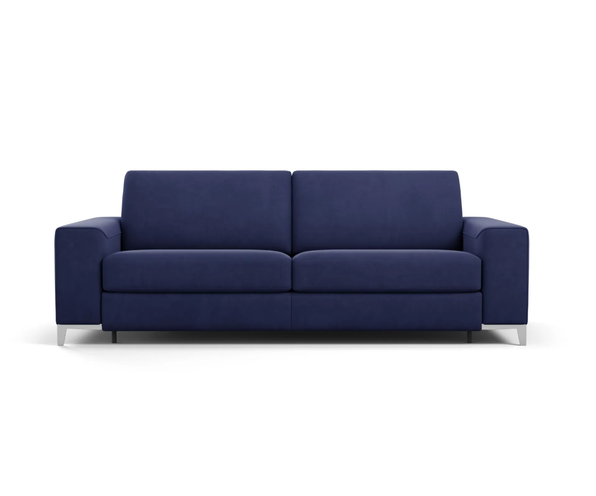 The Roche Bobois Detente sofa bed in denim.