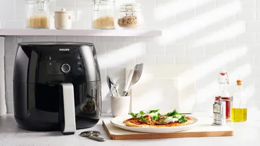 air fryer on kitchen bench
