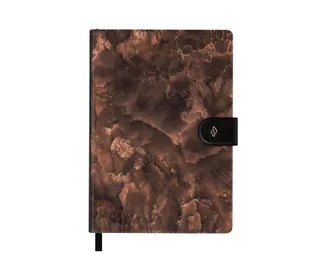 Toasted Chestnut brown notebook, Burga
