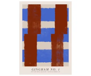 &lsquo;Gingham No 1&rsquo; print, Desenio