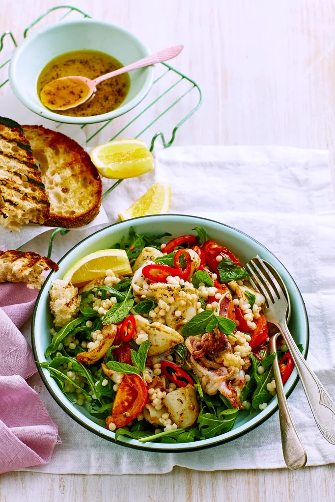 couscous with fennel squid