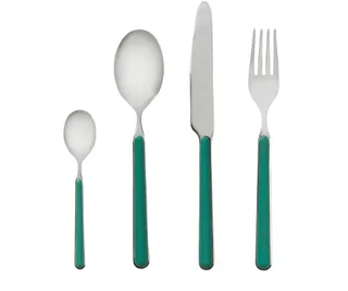 Fantasia cutlery set in Forest Green, Bonnie & Neil