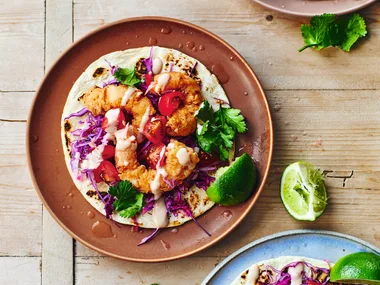 The Simple Home Edit’s Bang Bang prawn tacos