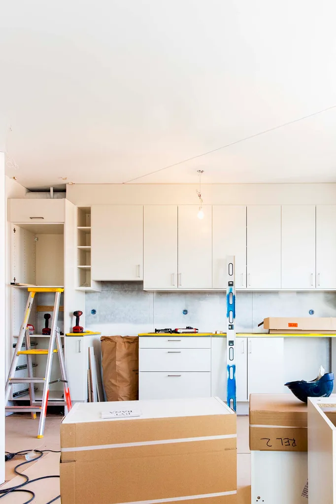 Kitchen renovation in progress