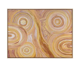Alcove Studio ‘Ngurrbul Light’ canvas wall art, Temple & Webster