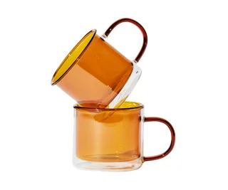 Double Trouble cup set in Amber, House of NuNu
