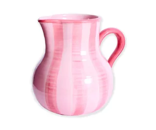 Pink stripe water jug, Kip & Co