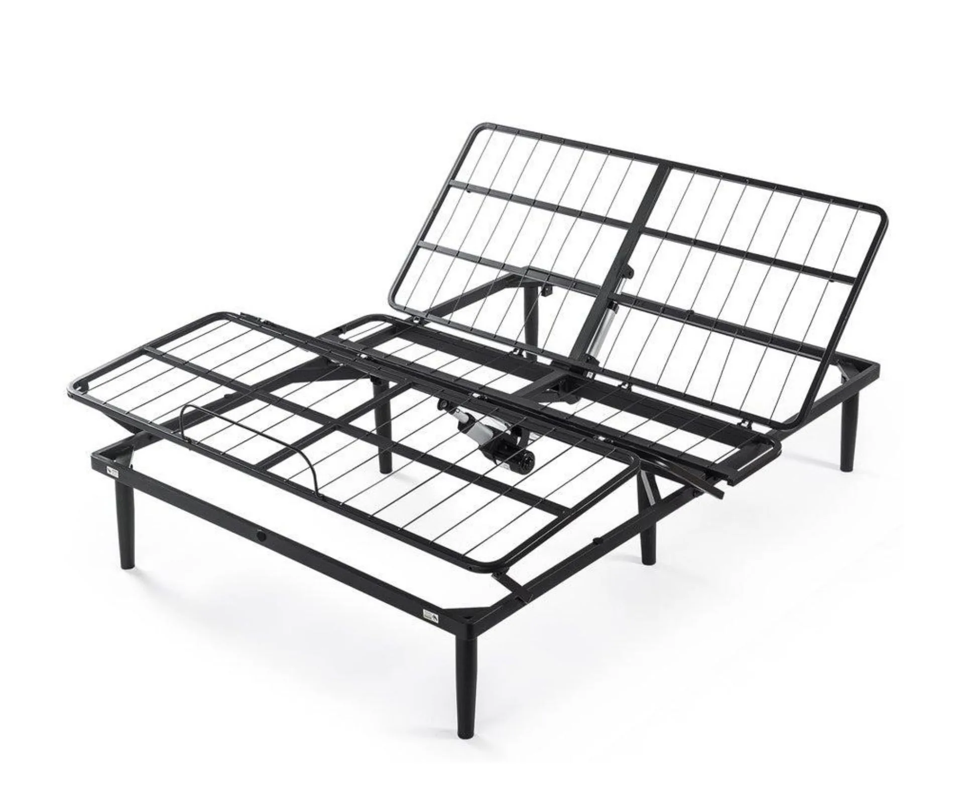 The Zinus Queen Adjustable Smart Bed Base includes a remote control for easy adjustment.