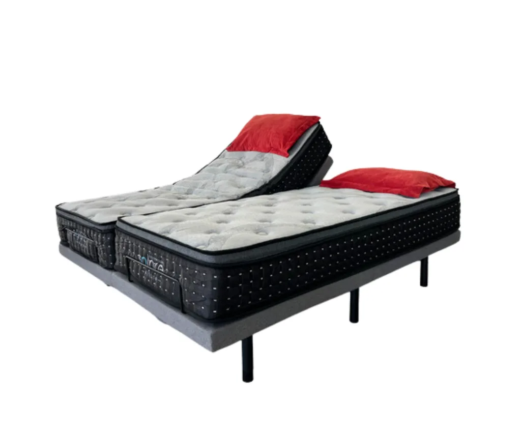 The Solace Sleep Adjustable Bed with Mattress has functions for massage, zero gravity, torch light and more.