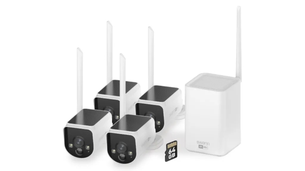 Swann MaxRanger4K™ Solar 4 Camera Security System with Longest Range Wireless