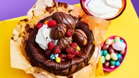 Why everyone’s obsessed with Steph de Sousa’s Easter chocolate basque cheesecake