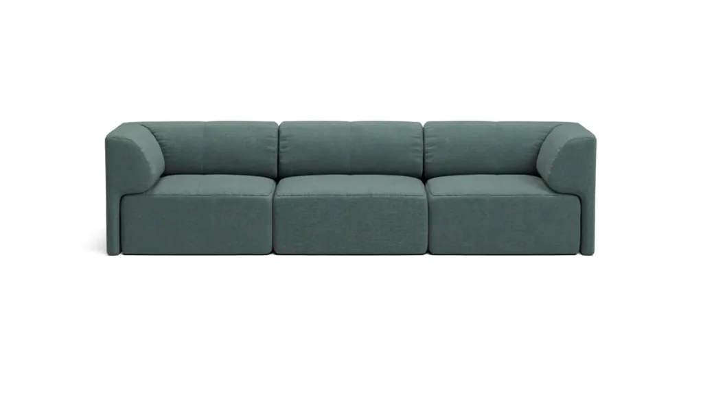 Eva Everyday Sofa 4-Seater model in Moss Green.