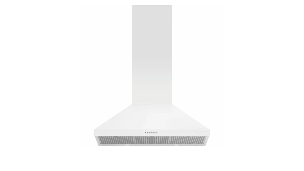 Fisher & Paykel 90cm White Wall Rangehood Pyramid Chimney (HC90PCW1).