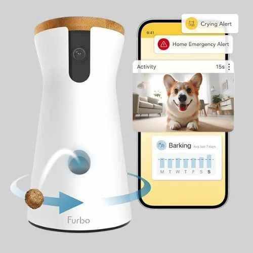 Furbo 360° Dog Camera + Nanny w/AI Smart Alerts