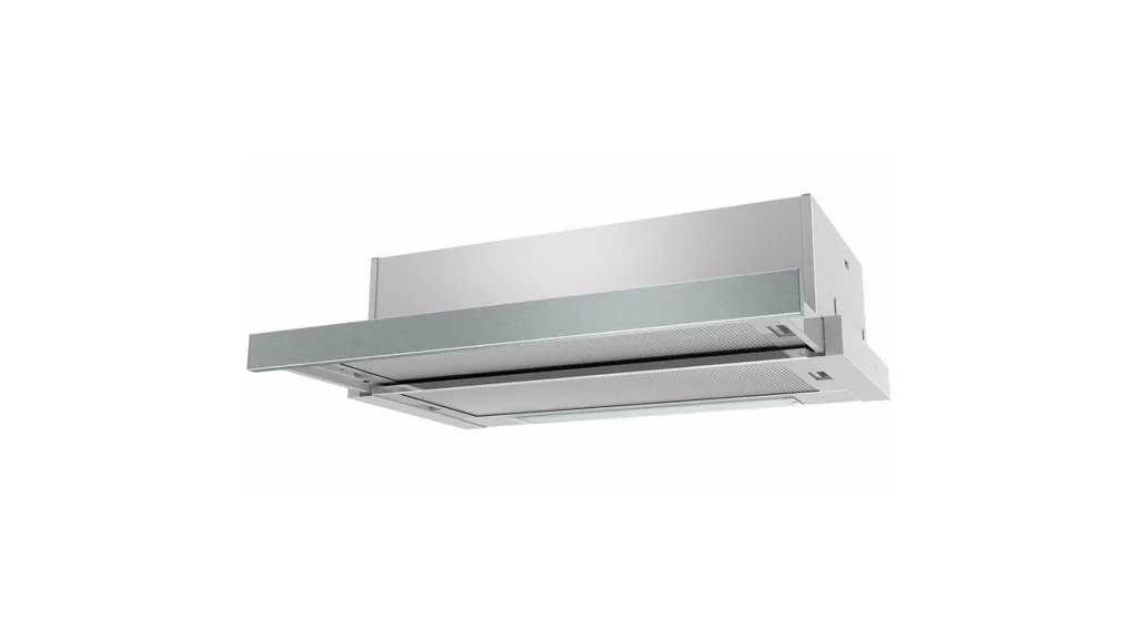 The Westinghouse 60cm Slideout Stainless Steel Rangehood (WRR604SB).
