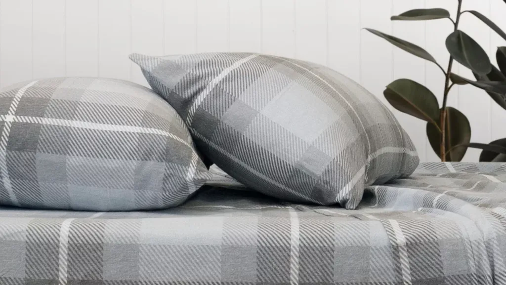 Bambury Flannelette sheets in Harrison print.