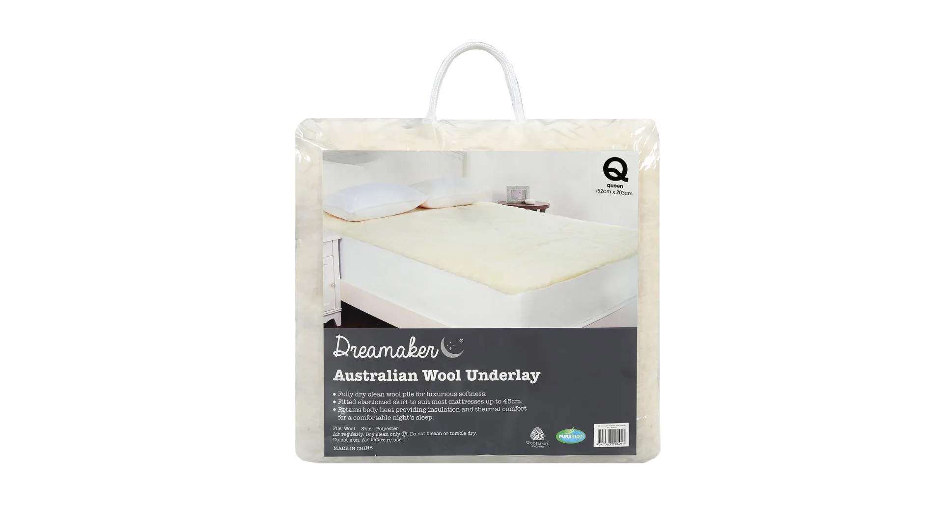This Australian wool underlay with fully fitted skirt from Temple & Webster can be used as a simple mattress topper.