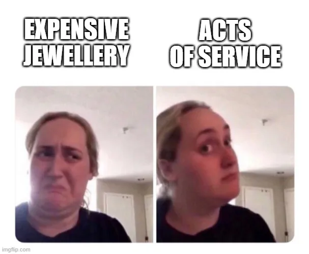 Mother's Day gifts acts of service no yes lady meme