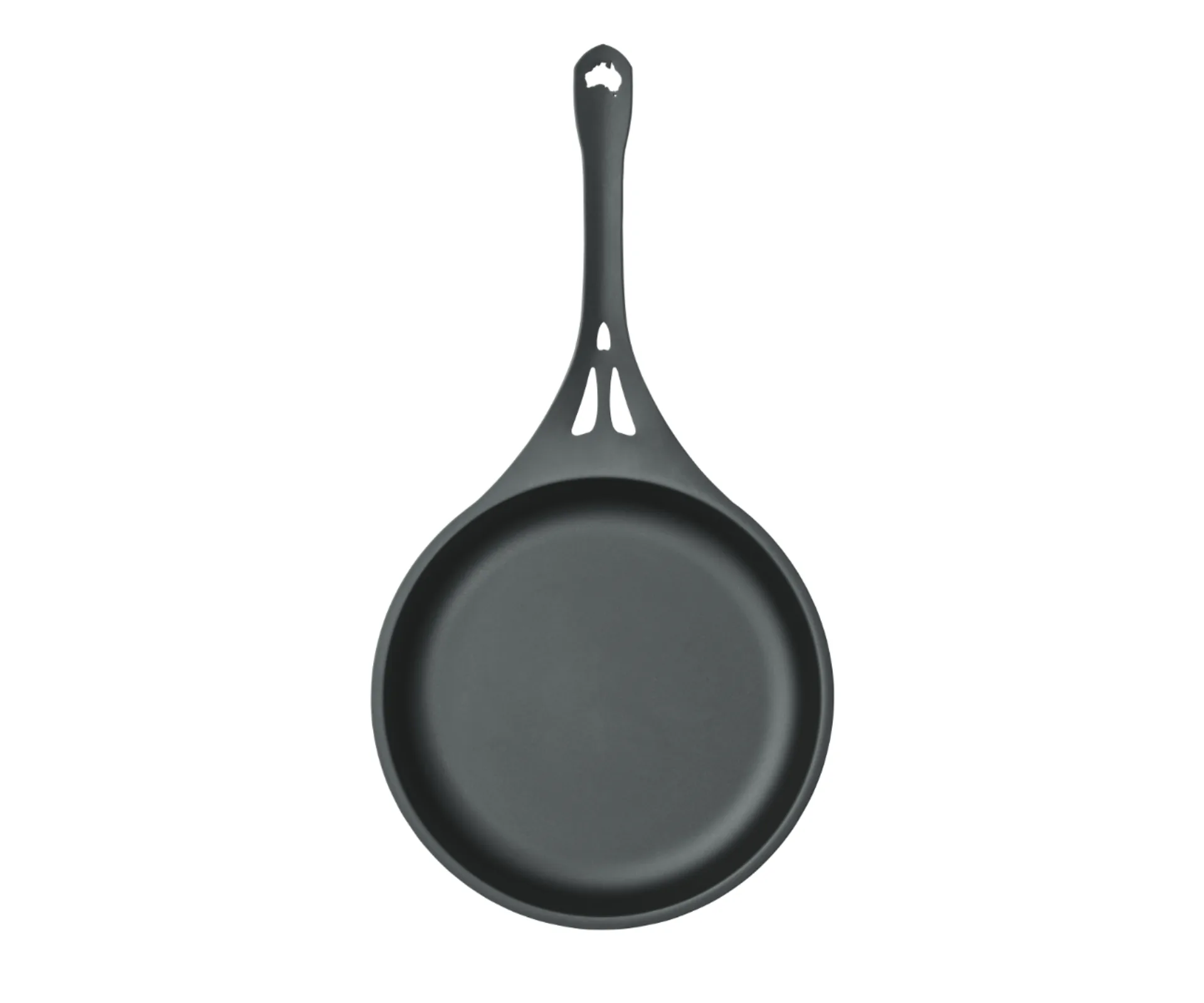 Aus Ion frypan skillet cast iron solidteknics