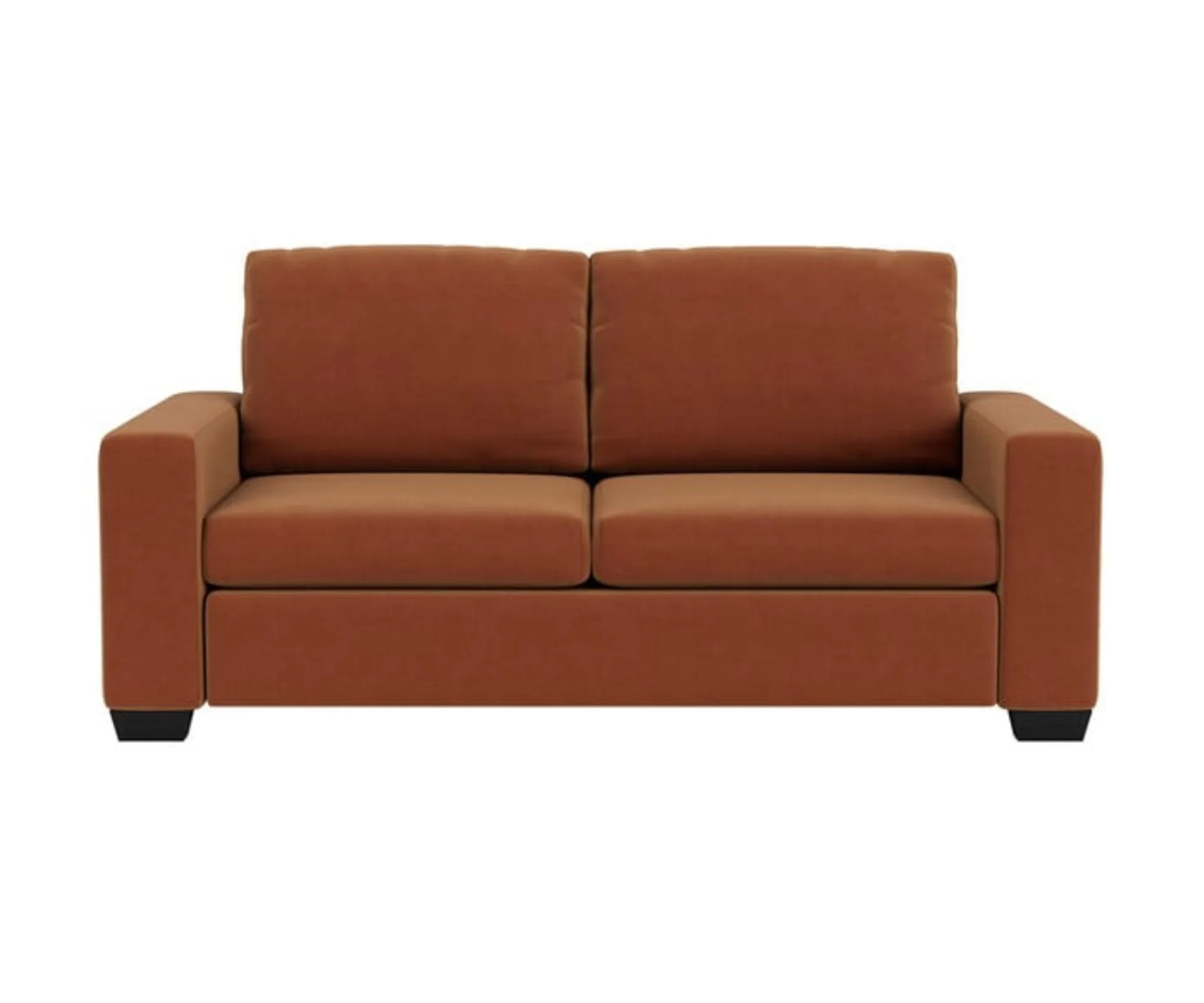 Drake 3 Seater Sofa Bed in Coco Spice colourway.