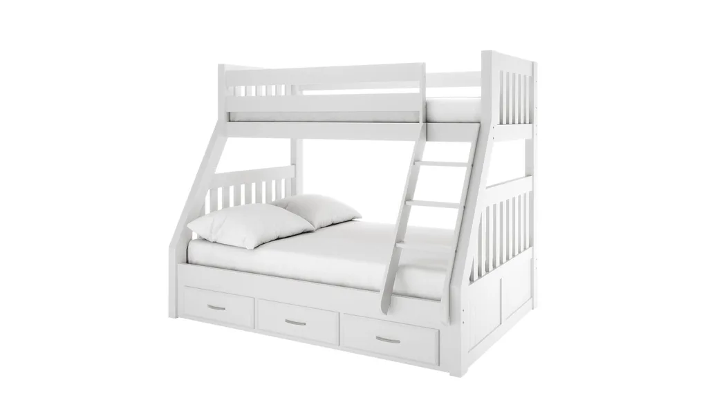 Cornelia Triple Bunk Bed with Storage - Solid Wood.