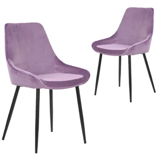 Rowland & Archibald Daimyo bright velvet dining chairs, Temple & Webster