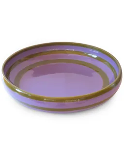 Wisteria Lane stripe resin serving bowl, Kip & Co
