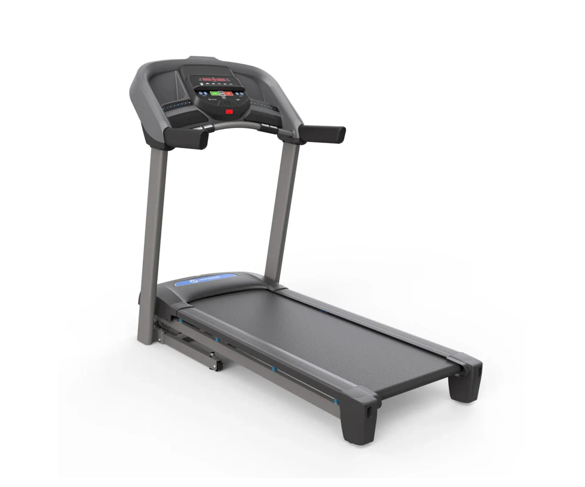 Product photo of the Horizon T101 Treadmill against a white background