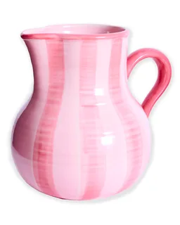 Pink stripe water jug, Kip & Co